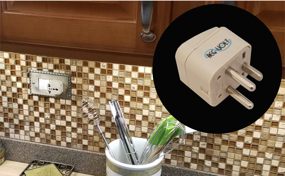 REGVOLT 2 in 1 Plug Adapter (Type K Denmark, 4 Pack