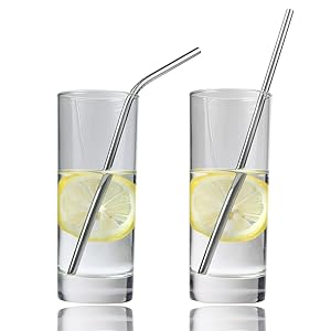 simply eco reusable metal stainless steel straws