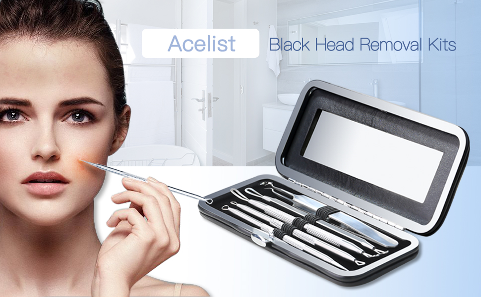 Blackhead Remover Tools Kit, 5 in 1 Pimple Acne Blemish