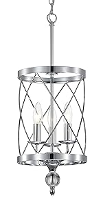 Black Mini Chandeliers Drum Gauze Crystal Modern Ceiling Light Fixture 3-Light for Bedroom Foyer light