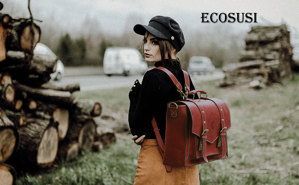 金盒特价 ECOSUSI 15.6寸 PU革 女式双肩笔记本电脑背包 6.8折$42.83 四色可选 海淘转运到手约 ¥445 金盒特价 ECOSUSI 15.6寸 PU革 女式双肩笔记本电脑背包 6.8折$42.83 四色可选 海淘转运到手约 ¥445