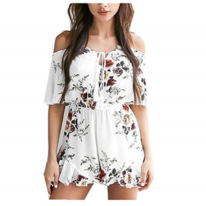【新品タグ付】off shoulder frills romper グレー 受注予約】off shoulder frills romper – BUNNY APARTMENT
