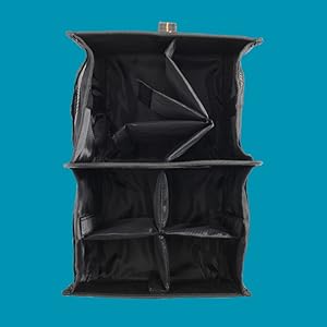 inside of the black car organizer