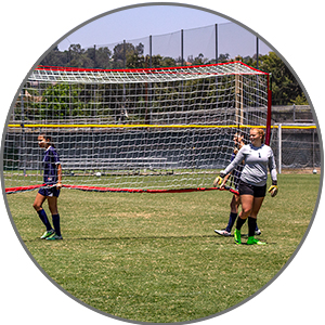 Powernet Soccer Goal is sturdy yet easy enough to carry around the field.