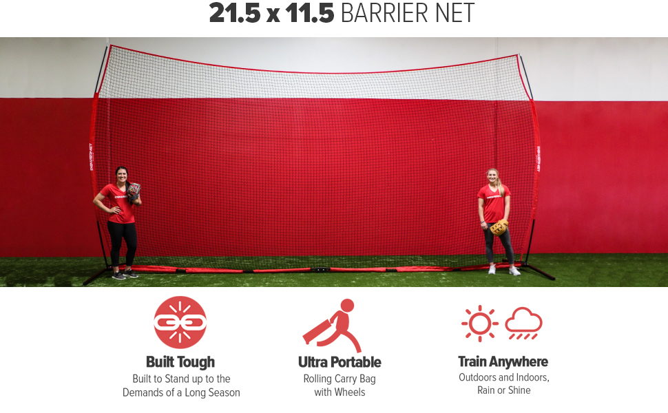 Amazon.com : PowerNet XL Sports Barrier Net 21.5 ft x 11.5 ft - 247