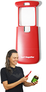 pocket magnifying glass with led light premium glasses read on the move small print restaurant menu