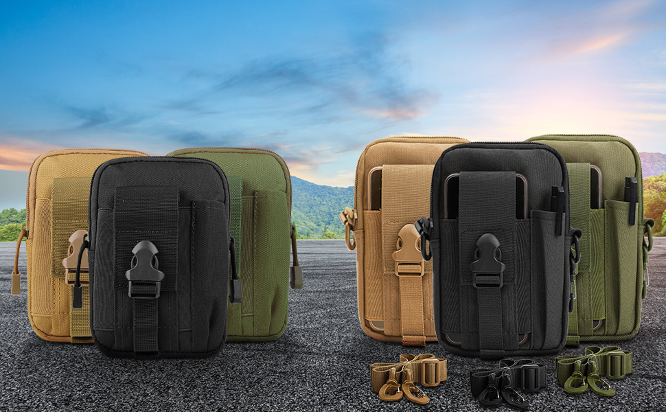 Tactical Molle Pouch EDC Men Belt Waist Bag