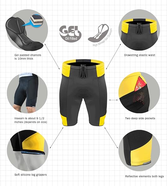 mens cycling shorts with pockets