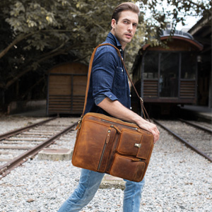 leather shoulder bag for men