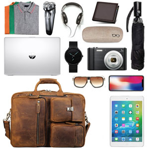 mens leather briefcase