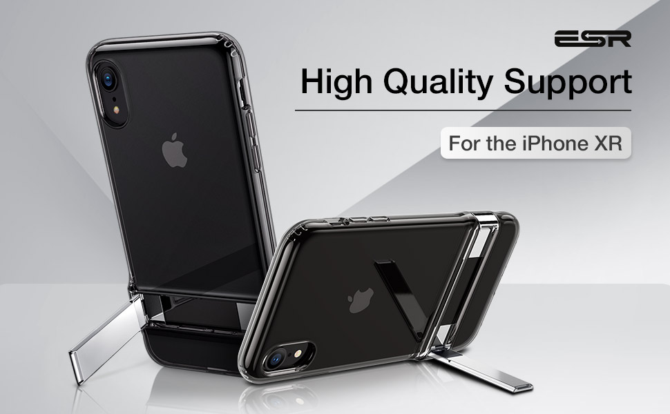 ESR Metal Kickstand Case for iPhone XR, [Vertical and