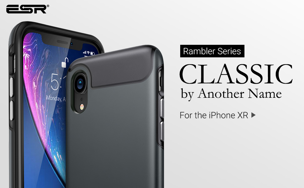 ESR Rambler Rugged HeavyDuty Case for iPhone XR, Bumper