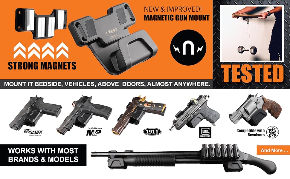 Stinger Gun Mount Rack w/Trigger Guard Protection