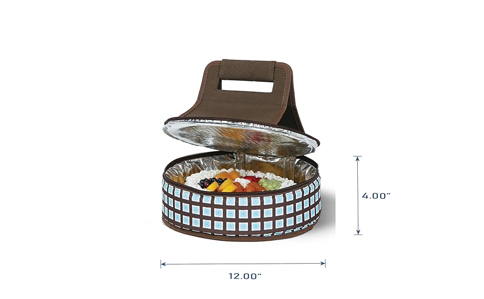 Picnic Plus Round Thermal Insulated Pie,Cake, Dessert