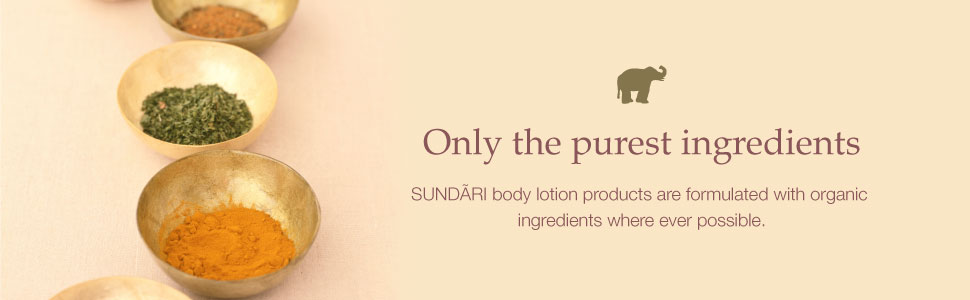 sundari, body lotion, lotion, products, formulated, organic, ingredients