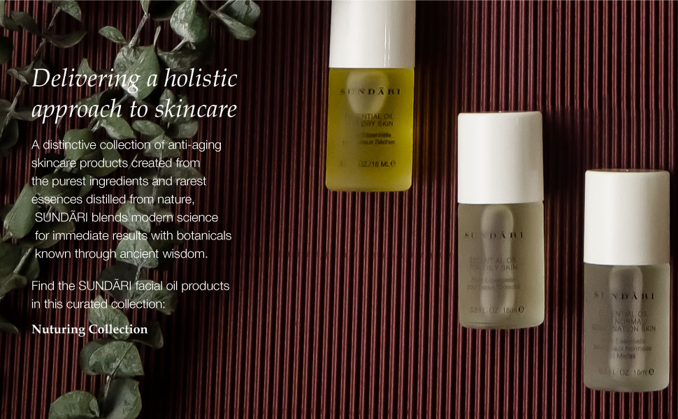 sundari, facial oil, facial, oil, holistic skincare, skincare, nuturing, collection
