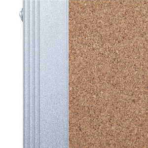 Silver finished aluminium frame, ABS plastic corner with screw-fixing in corners 