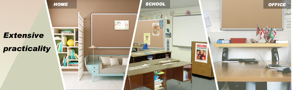 Cork Notice Board natrual surface Noticeboard home office school as presentation bulletin boards