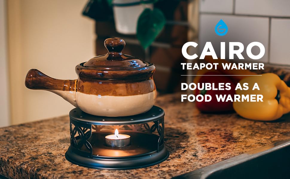 GROSCHE Cairo Premium Teapot Warmer with Tea lite Candle. Premium