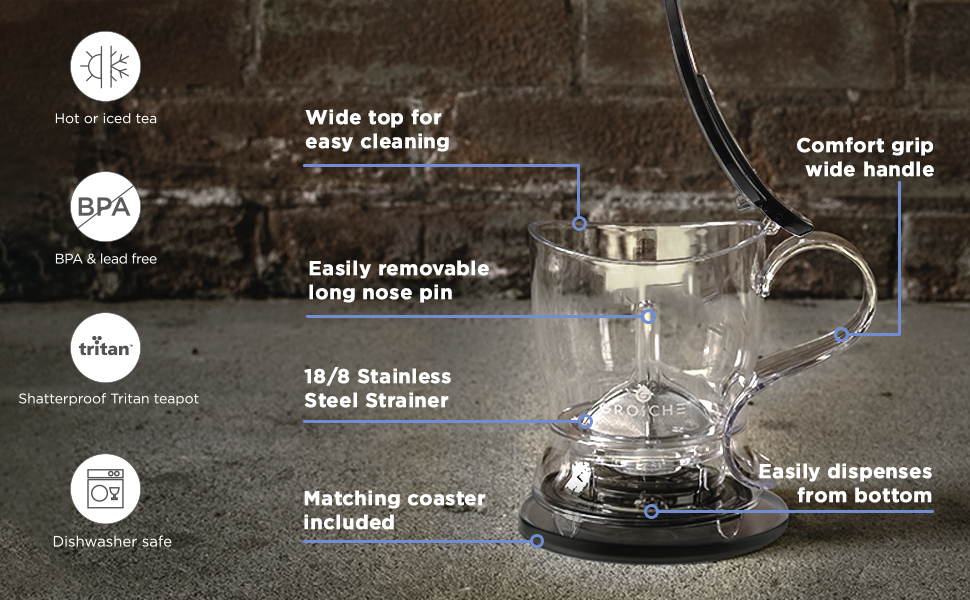 Serveware Teapots & Coffee Servers Easy Loose Tea Steeper and Infuser