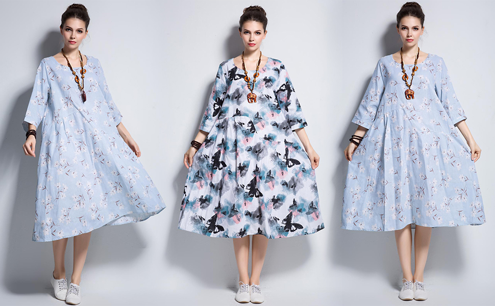 cotton plus size dresses