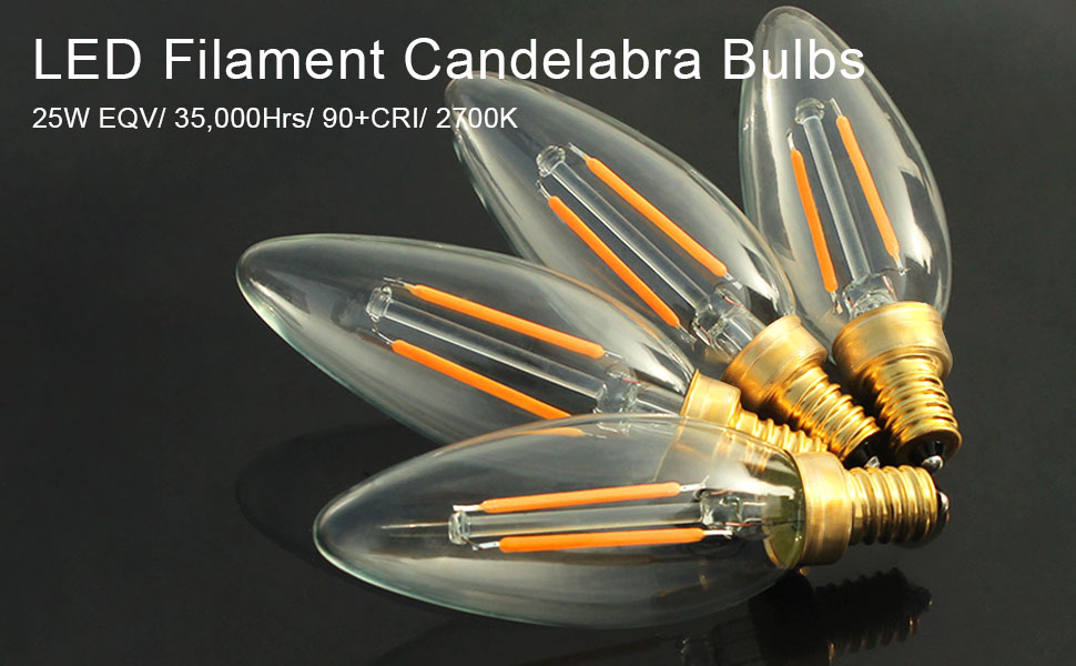 2w led candle bulbs