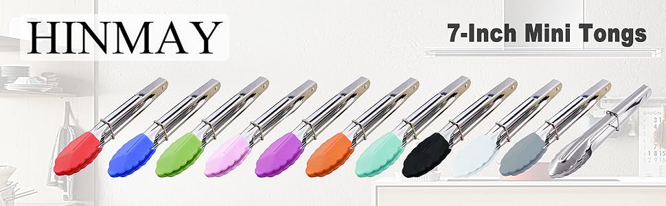 7 in mini tongs