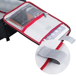 Interior slip pocket on the lid supports and protect most laptops or tablets up to 13.3-inches