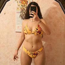 yellow bikini