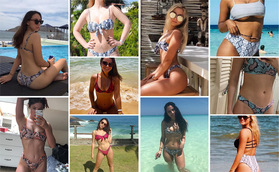 snakeskin bathing suit