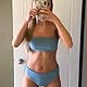 light blue bikini