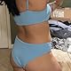 light blue bikini for women