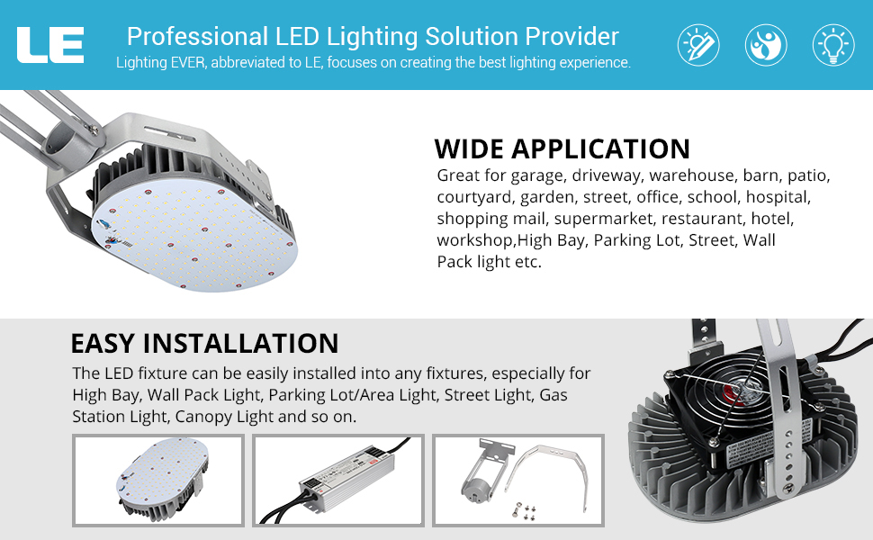 Lepro 150W LED Parking Lot Light Bulb, 20,250LM, 350W MH or HPS
