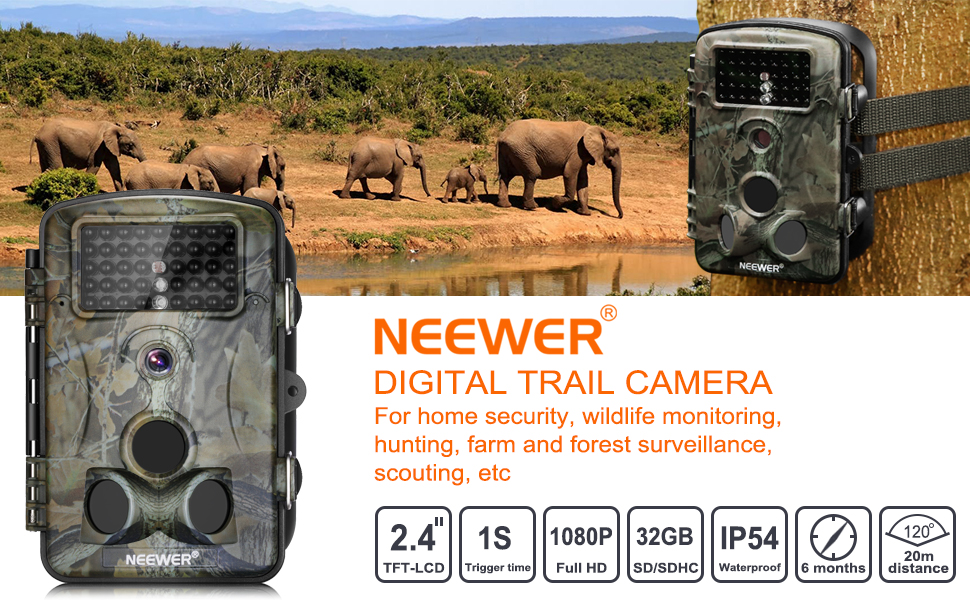 Amazon.com: Neewer 1080P 12MP HD Infrared Digital Trail