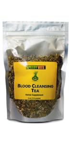 SpeedyVite Natural Blood Cleanse Cleanser Organic Herb Herbal Blood Liver Kidney Tea