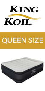 king koil queen size air mattress raised luxury airbed built in pump air bed blow up bed queen bed