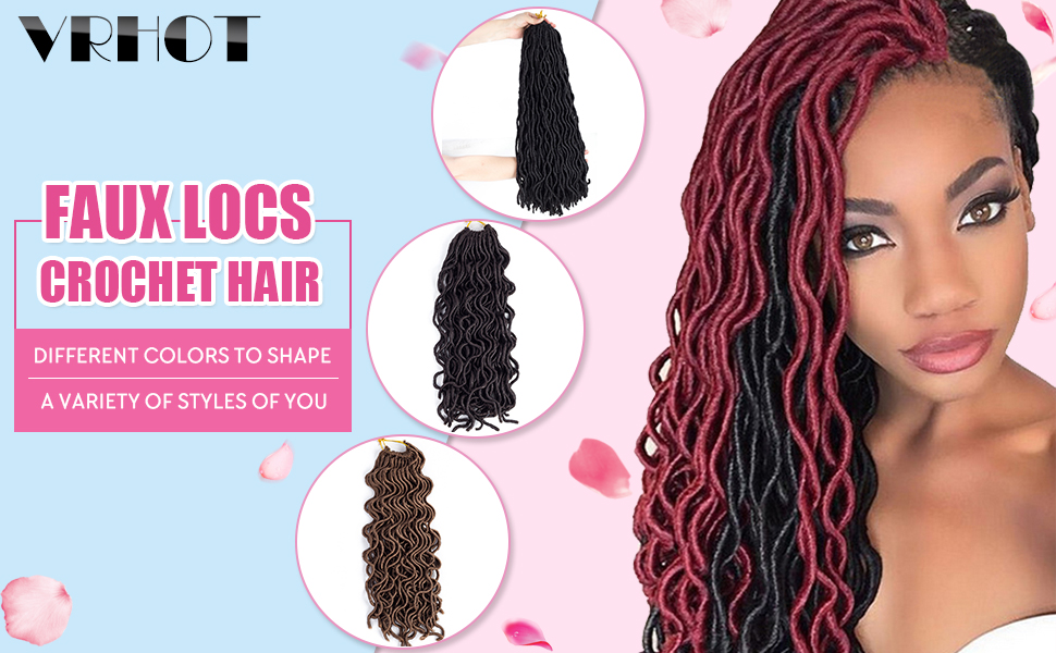 Amazon Com 6packs Lot 20 Wavy Faux Locs Crochet Synthetic