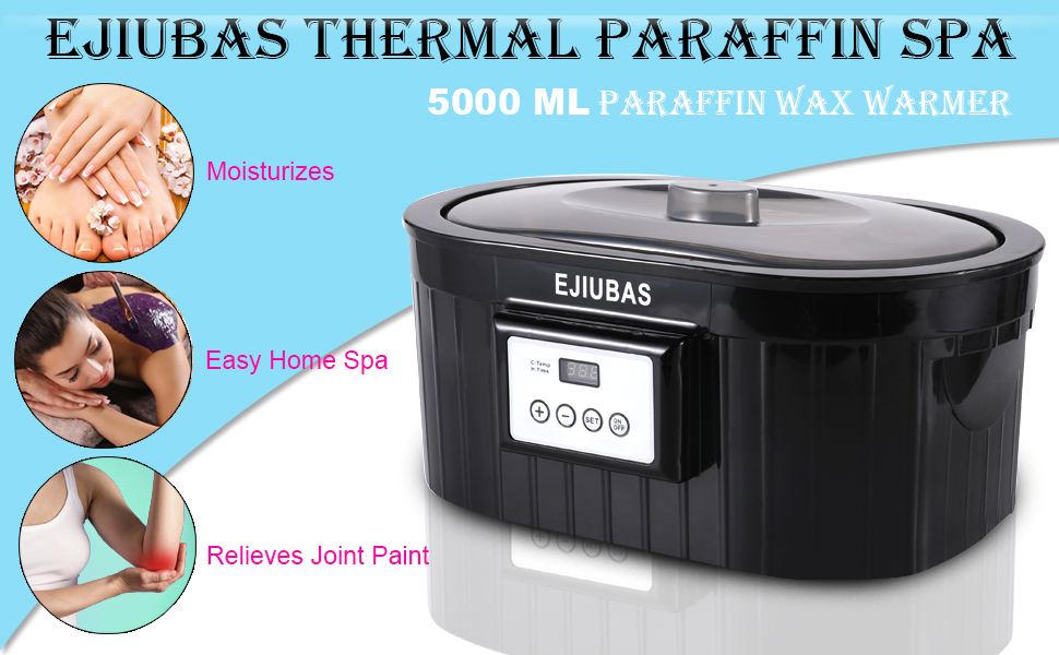 Paraffin Wax Machine for Hand and Feet Ejiubas Paraffin Wax Bath 5000ml Paraffin