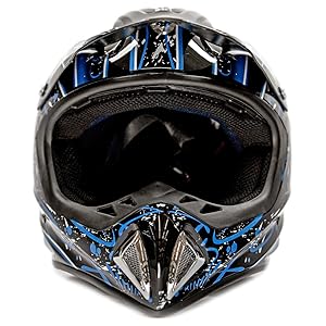 off road helmet blue