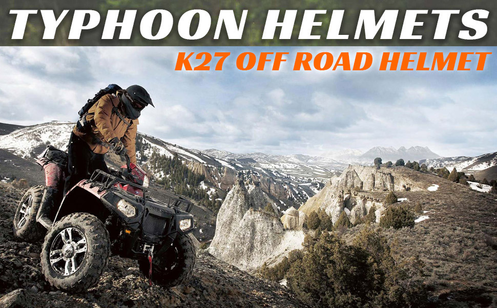 Typhoon K27 dirt bike helmet atv motocross mx blue