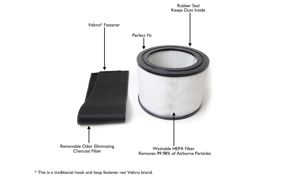 HEPA and Charcoal Filter for Filter Queen Defender Home & Kitchen