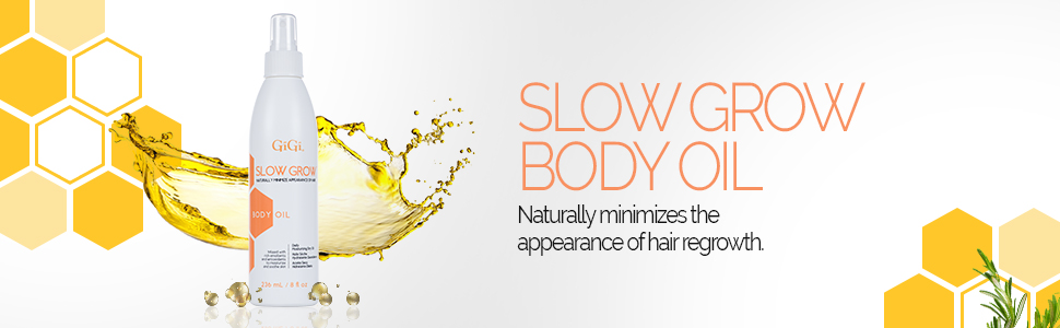 GiGi Slow Grow Hair Inhibitor Daily Moisturizing Dry Body Oil