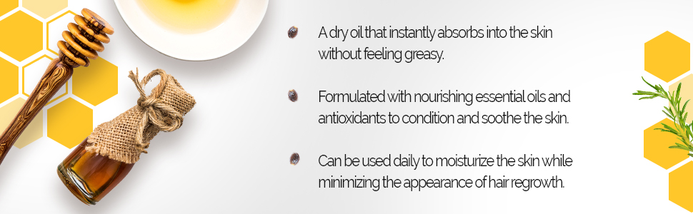 GiGi Slow Grow Hair Inhibitor Daily Moisturizing Dry Body Oil