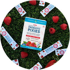 kids nordic flora probiotic pixies grass berries