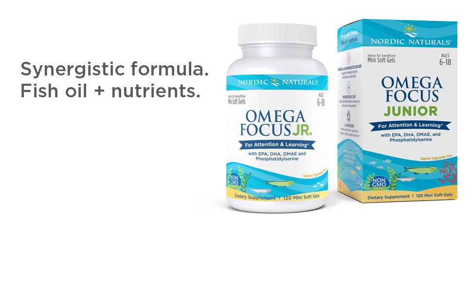 Nordic Naturals Omega Focus Jr, Lemon 120 mini geles