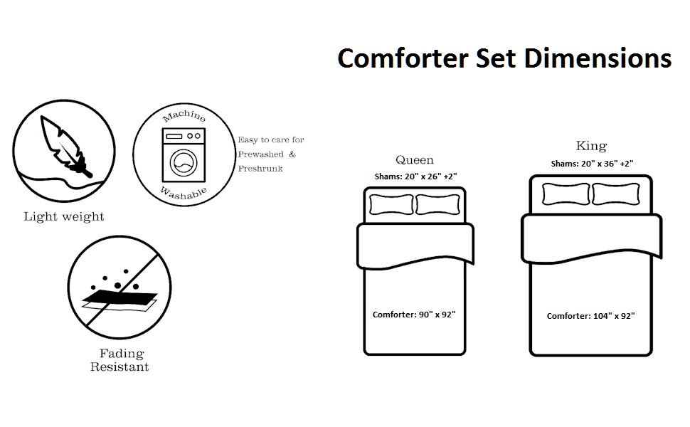 Chezmoi Collection Sheraton 3Piece Hotel Style Square
