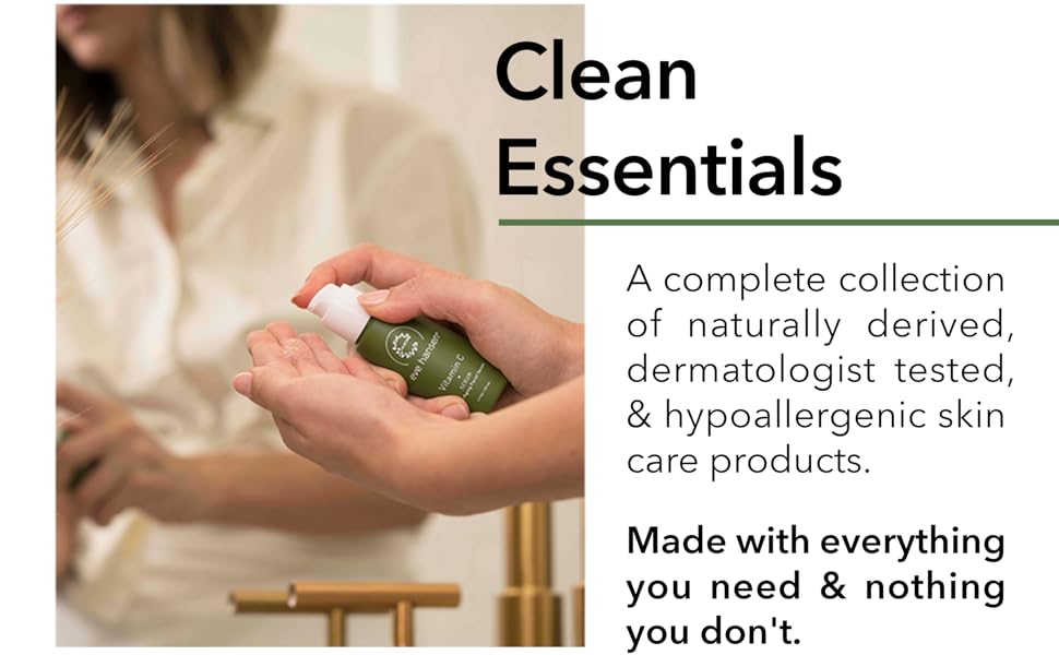 Vitamin C Skin Care Products. Face Cleanser, Toner, Serum, Moisturizer, Eye Gel, Night Cream