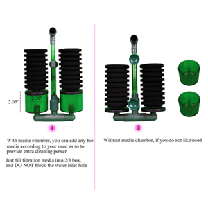 double sponge filter aquarium sponge filter