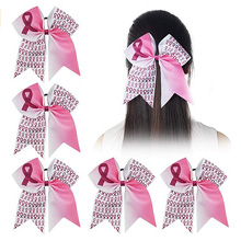breast cancer awareness cheer bow