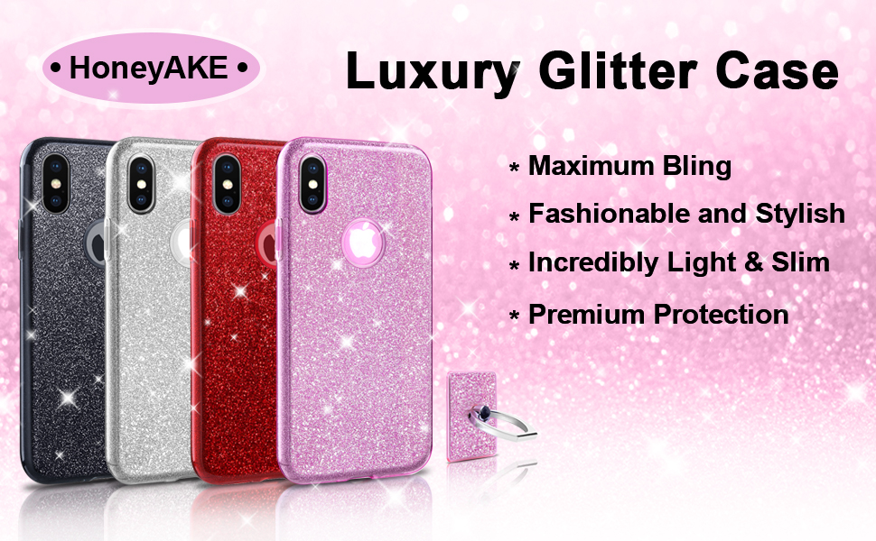 iPhone X Case with Stand, HoneyAKE Best Simple Grip Sturdy